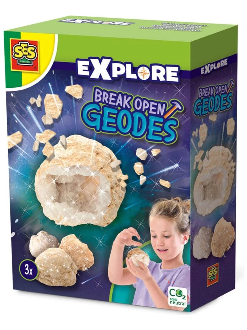 Coffret Explore : Géodes à ouvrir N/A