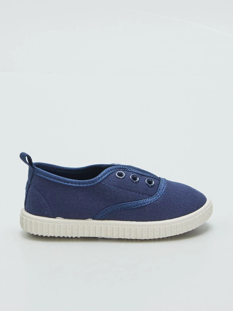 Baskets en toile Bleu