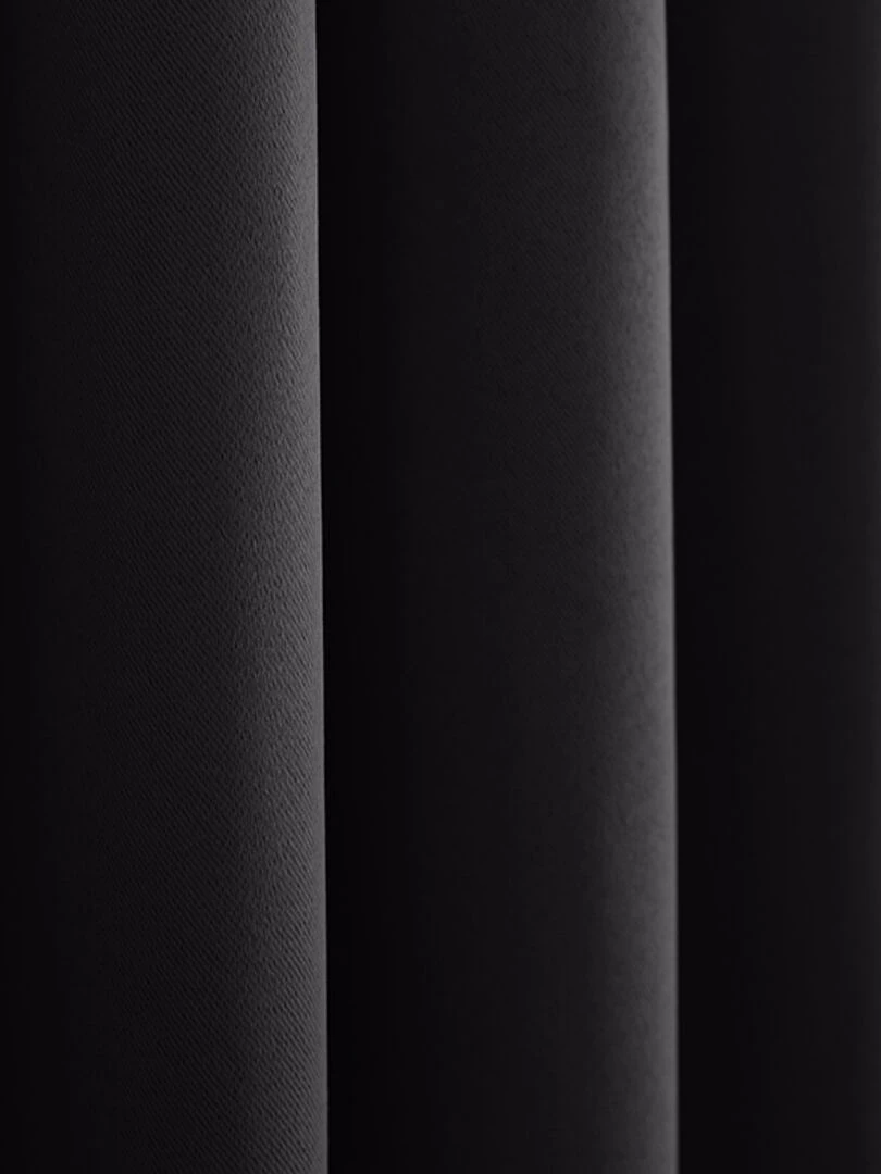 Rideau occultant thermique noir 140 x 260 cm   Noir