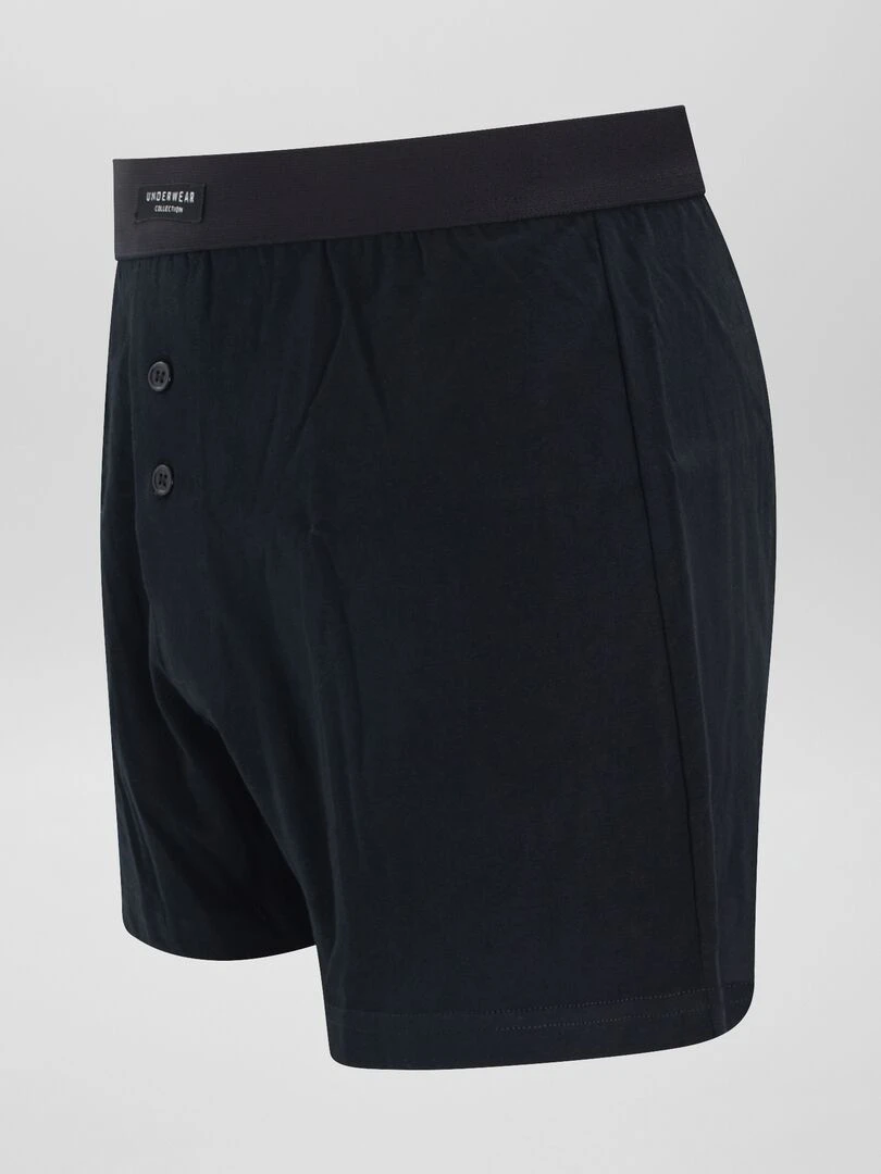 Lot de 3 boxers unis   Noir