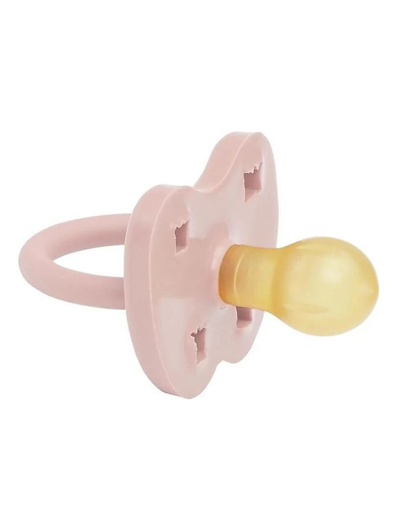 Tétine ronde caoutchouc naturel / 0+ mois   Boite unitaire        Rose