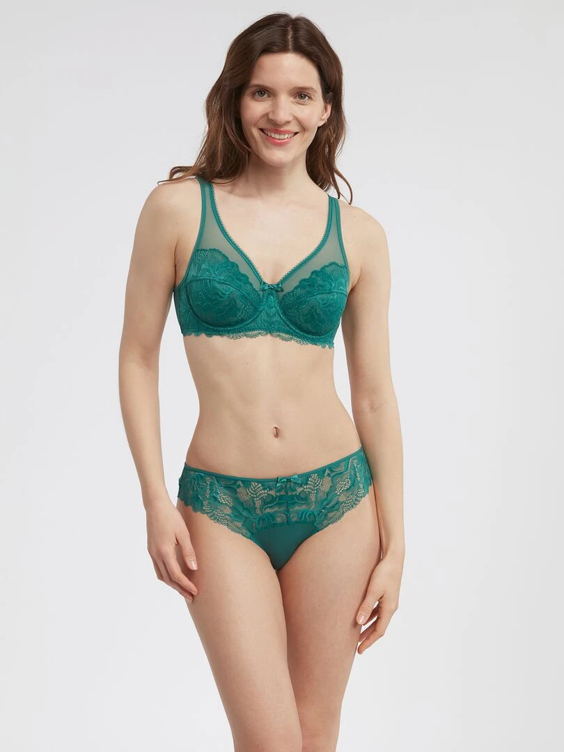 Soutien gorge en dentelle 'Dim'   Vert