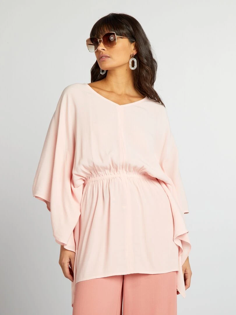 Blouse bohème Rose
