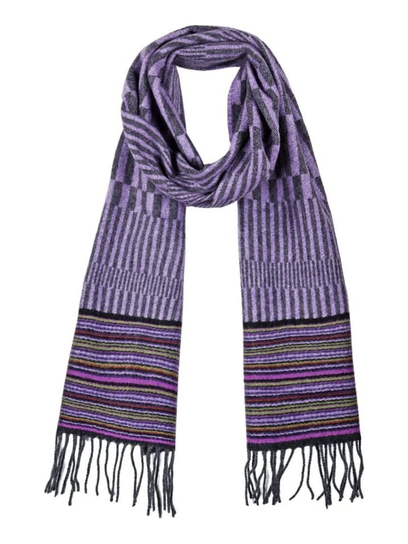 Echarpe Domino Fabriqué en France Violet