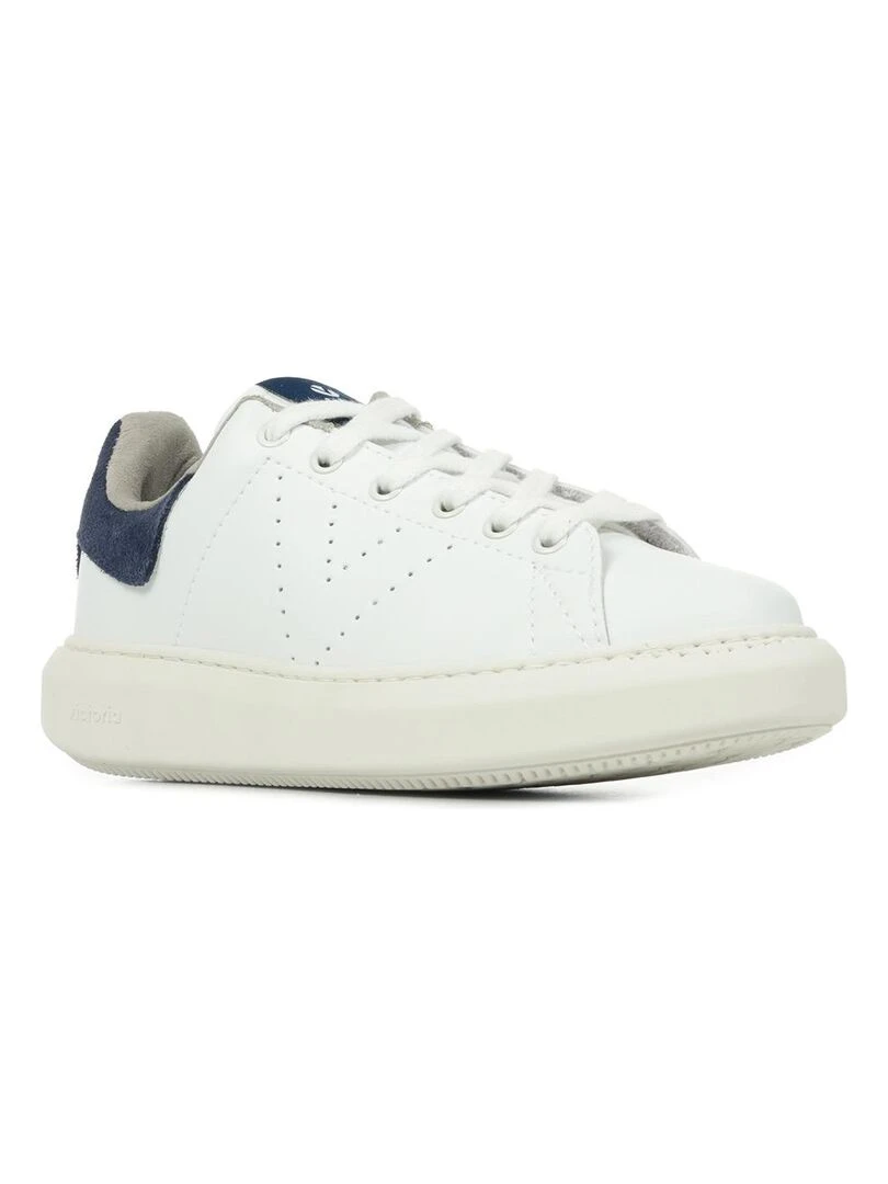 Baskets Victoria Milan Blanc Bleu marine