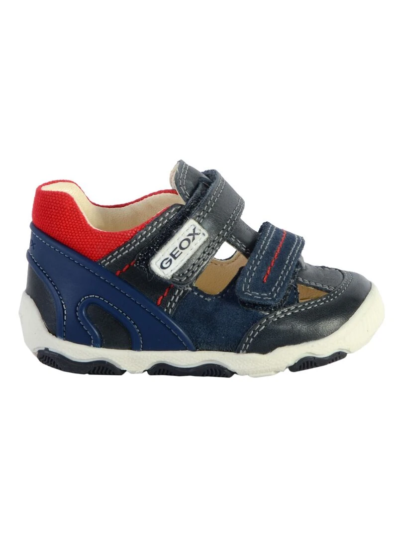 Basket Cuir Enfant Balu Bleu