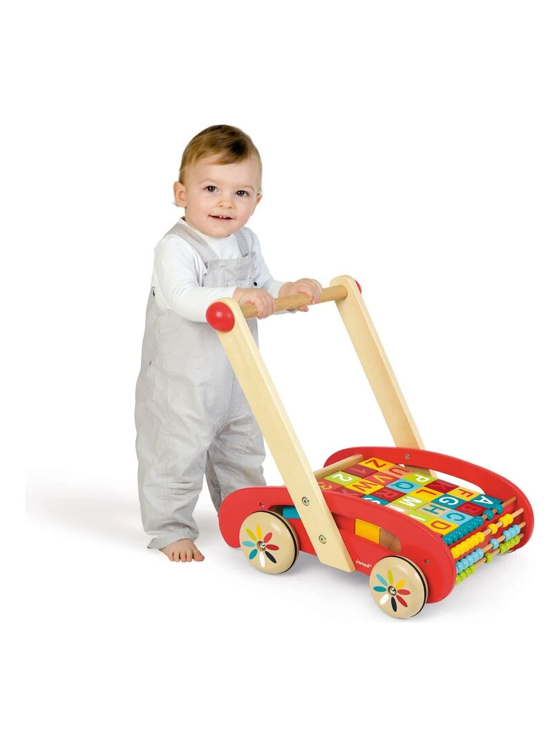 Chariot de marche avec 30 cubes ABC Buggy   N/A