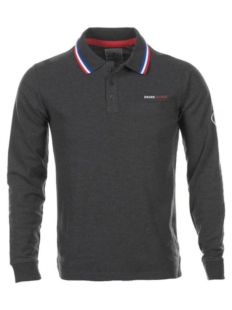 Polo manches longues homme CILAR DEGRE CELSIUS Gris