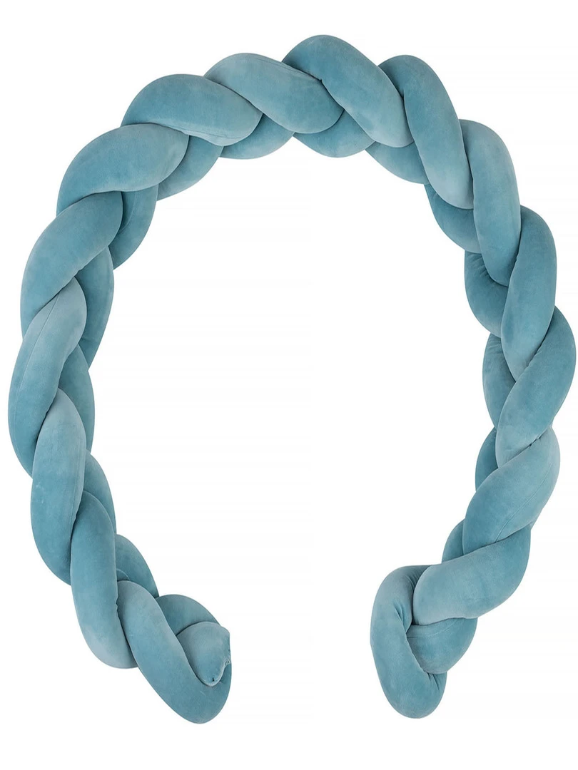 Tresse de lit bébé universelle VELOURS Bleu
