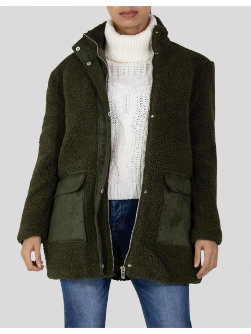 Manteau molletonné Kebello   Vert
