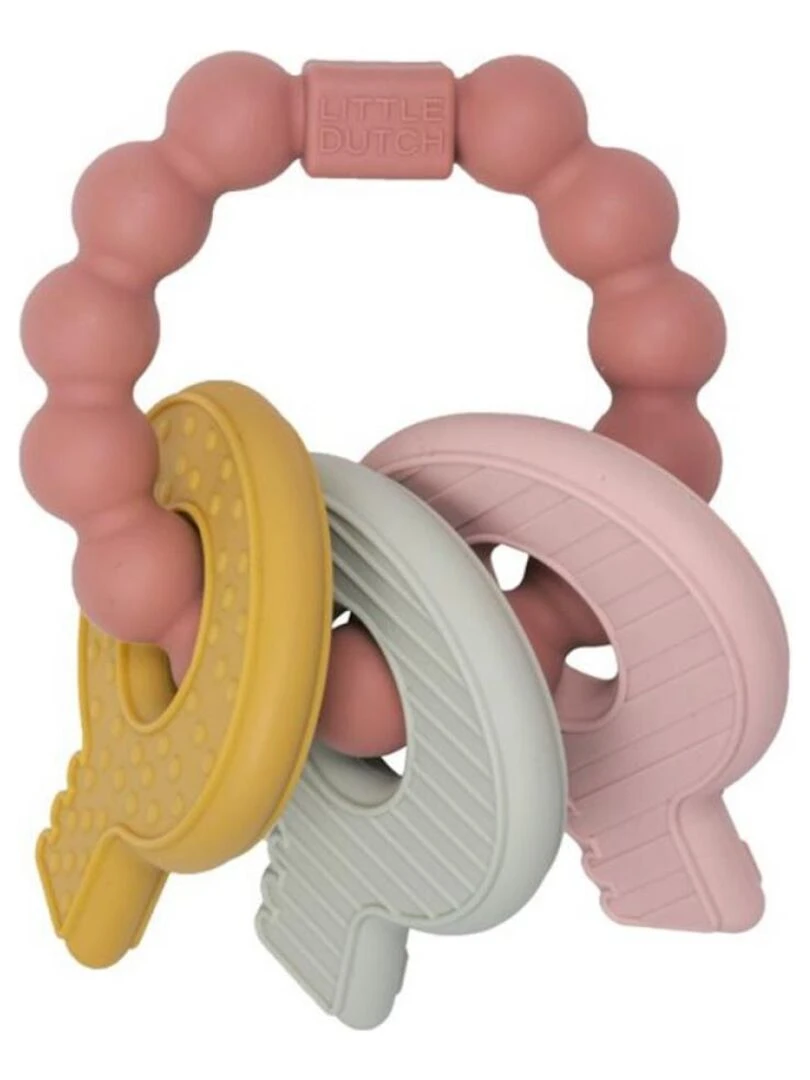 Jouet de dentition clefs Rose Rose
