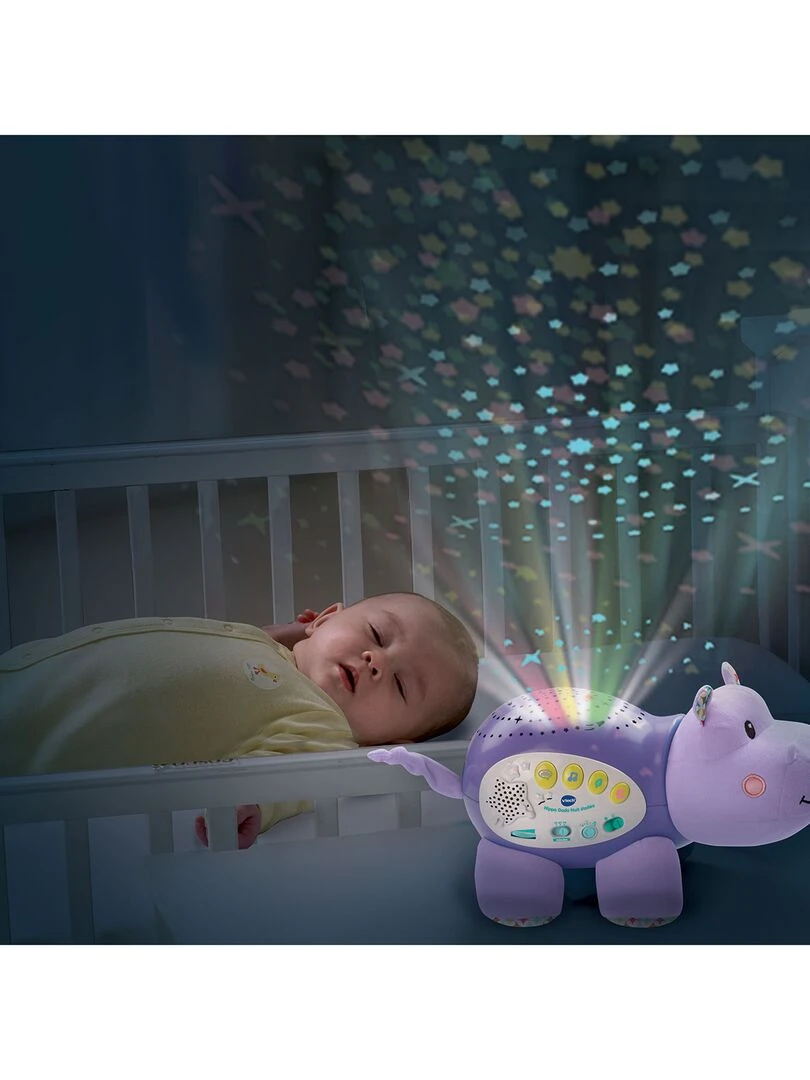 Projecteur d'ambiance Hippo Dodo Nuit Etoilée Violet