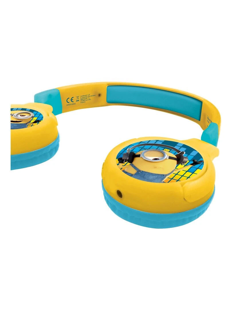 Casque 2 En 1 Bluetooth® Et Filaire Limitation De Son Design Les Minions   N/A
