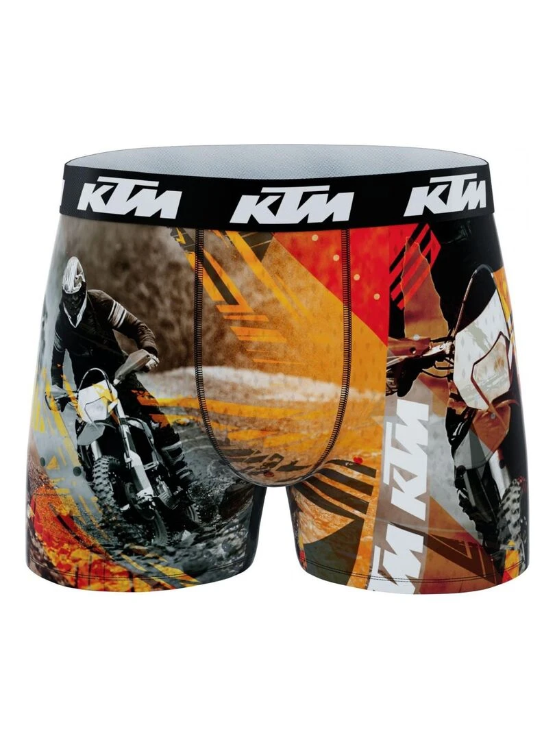 Lot de 4 boxers garçon Ktm Imprimé Ktm   Noir