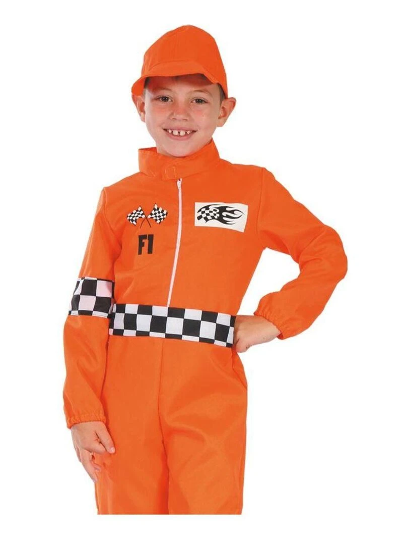 Déguisement Pilote de course enfant Orange