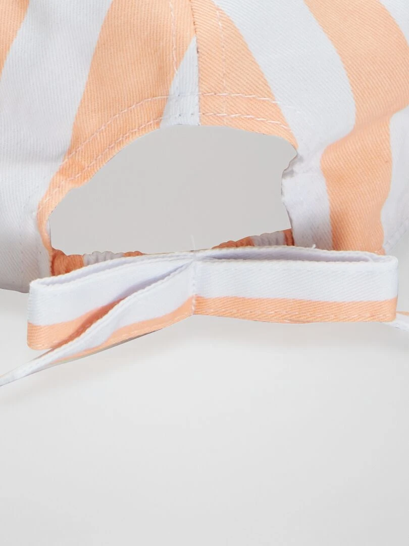 Casquette rayée 'Minnie'   Blanc/orange