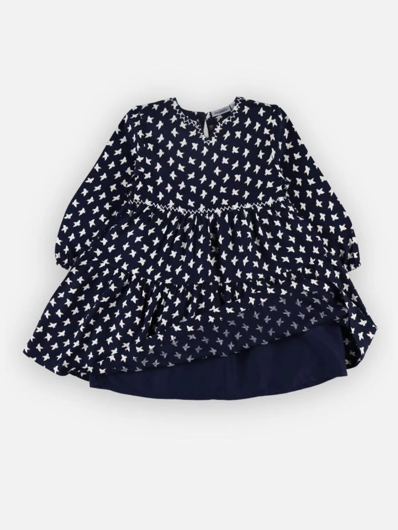 Robe à imprimés oiseaux    Noukie's   Bleu