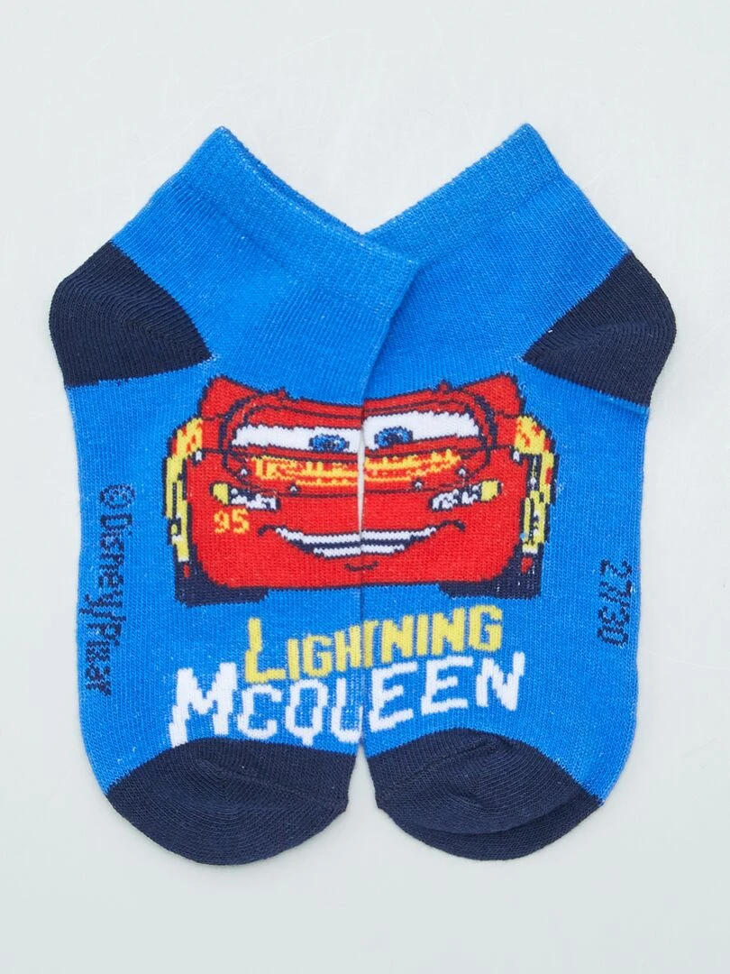 Lot de 3 chaussettes 'Cars'   Rouge/bleu