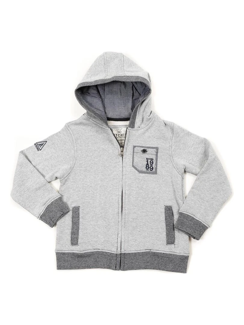 SWEAT ZIPPE WAFAA BOY Gris