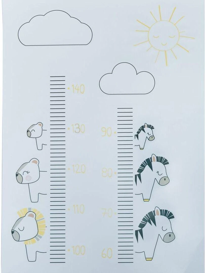 Stickers muraux savane 70x50cm SAUTHON Blanc