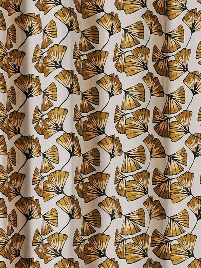 Rideau jacquard Biloba   Jaune