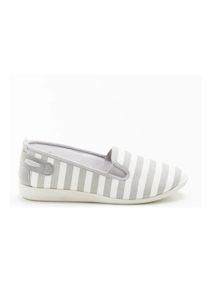 Ballerines rayées estivales   Damart   Gris clair