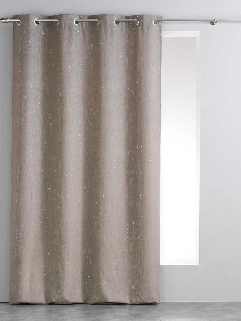 Rideau a oeillets Collection Filliane Gris taupe