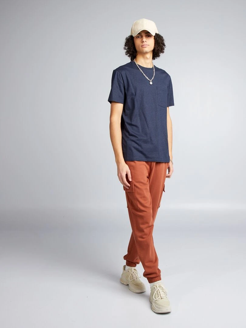 Chemise à coupe droite et à rayures   Beige/blanc