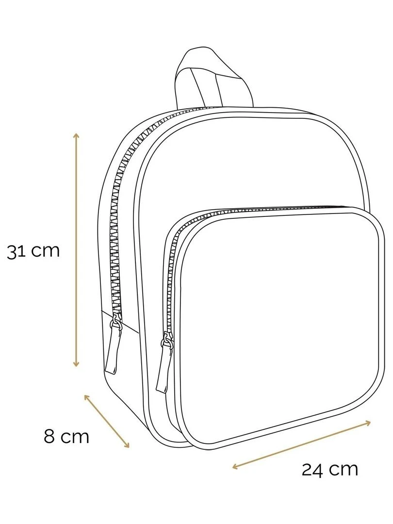 BAGTROTTER Sac à dos 31 cm avec poche maternelle  Lili Lou Rose   Rose