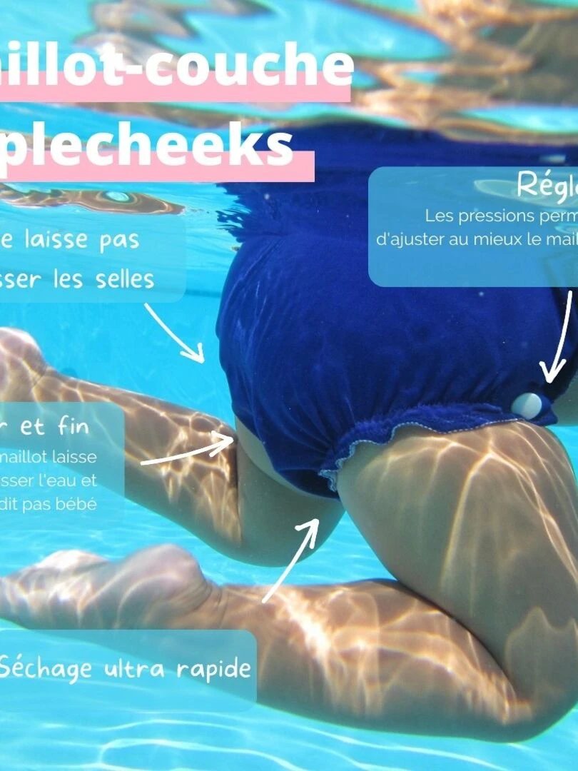 Maillot de bain Lavable Taille unique You Rock   Bleu