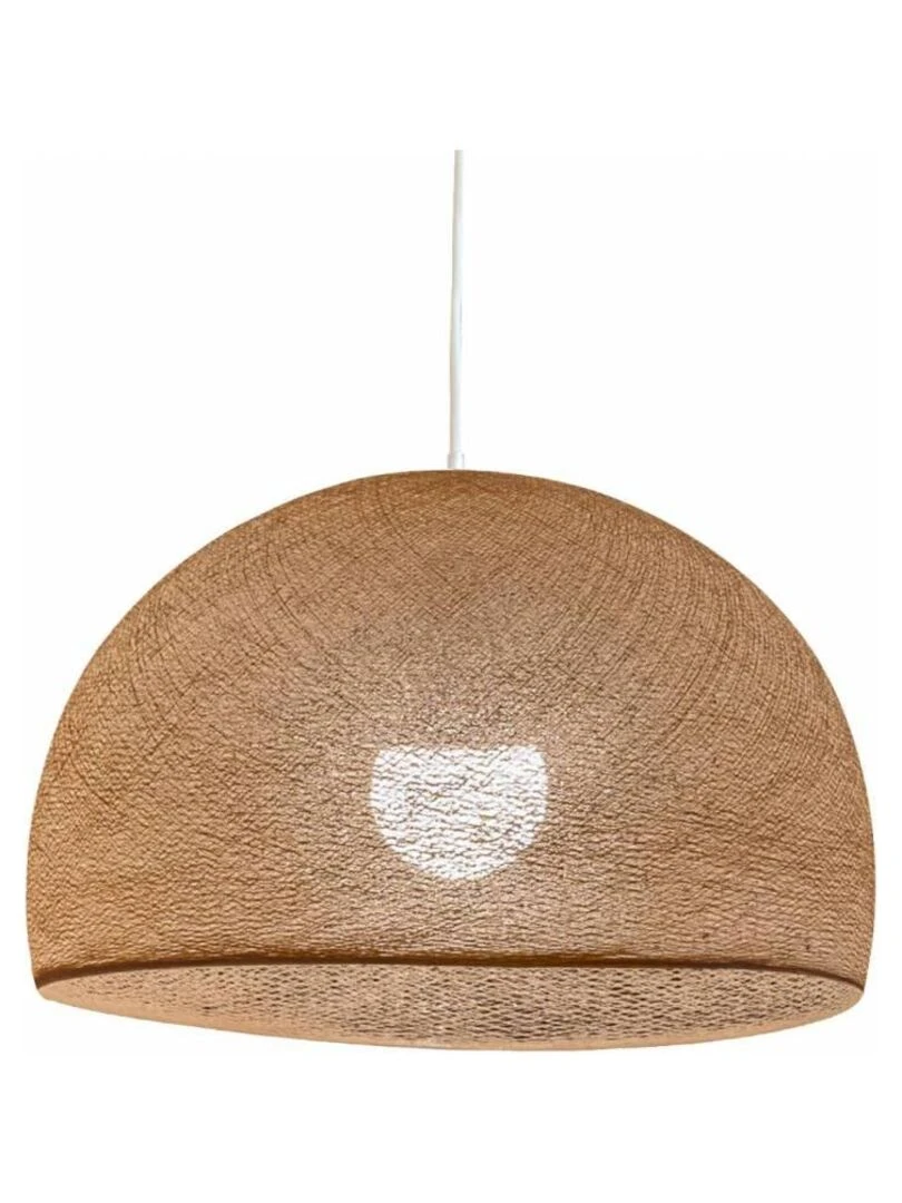 Abat jour coupole sable 67 avec suspension simple Beige sable