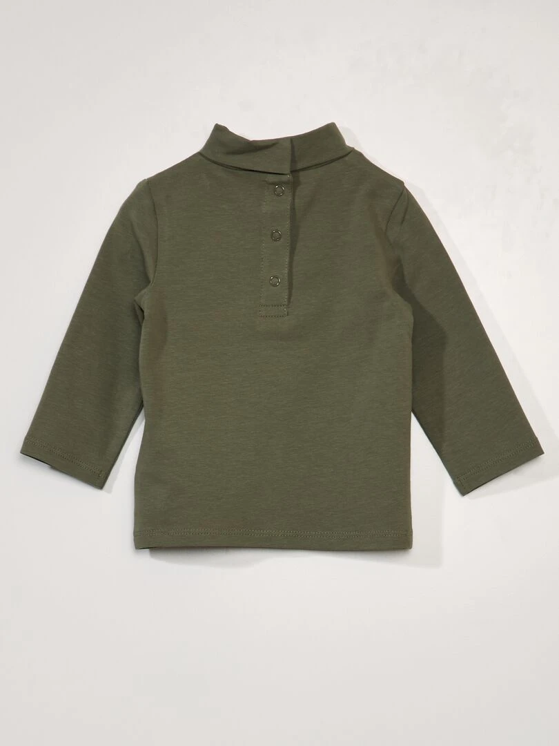 Sous pull uni en jersey Vert