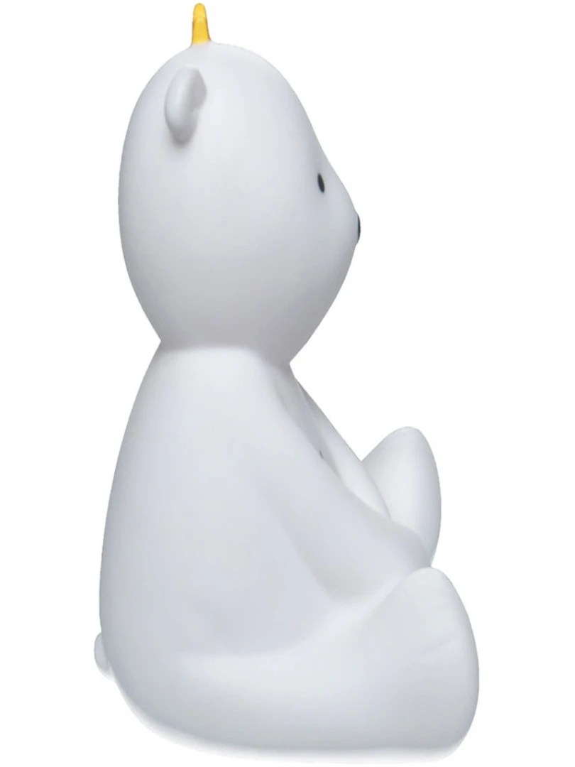 Veilleuse Led Ours Sam (19 Cm)   Blanc