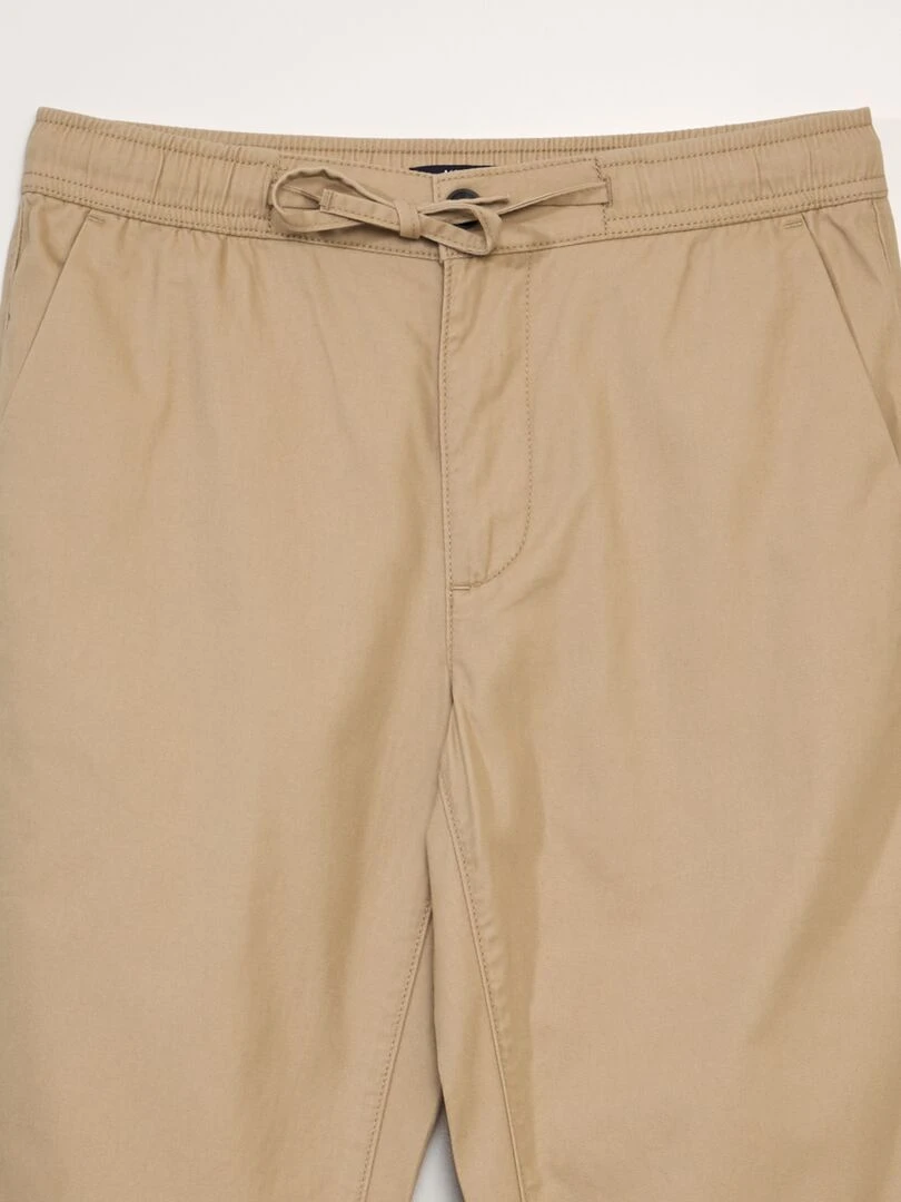 Pantalon chino en coton   Beige