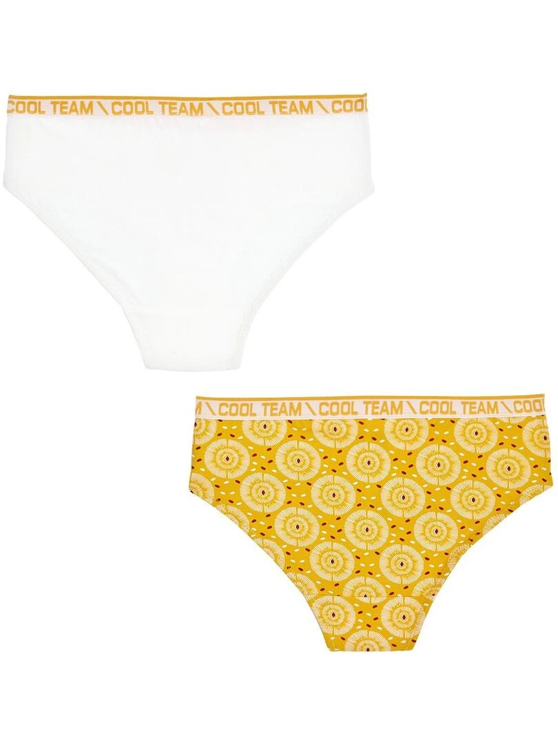 Lot de 2 culottes fille Pokomo Jaune