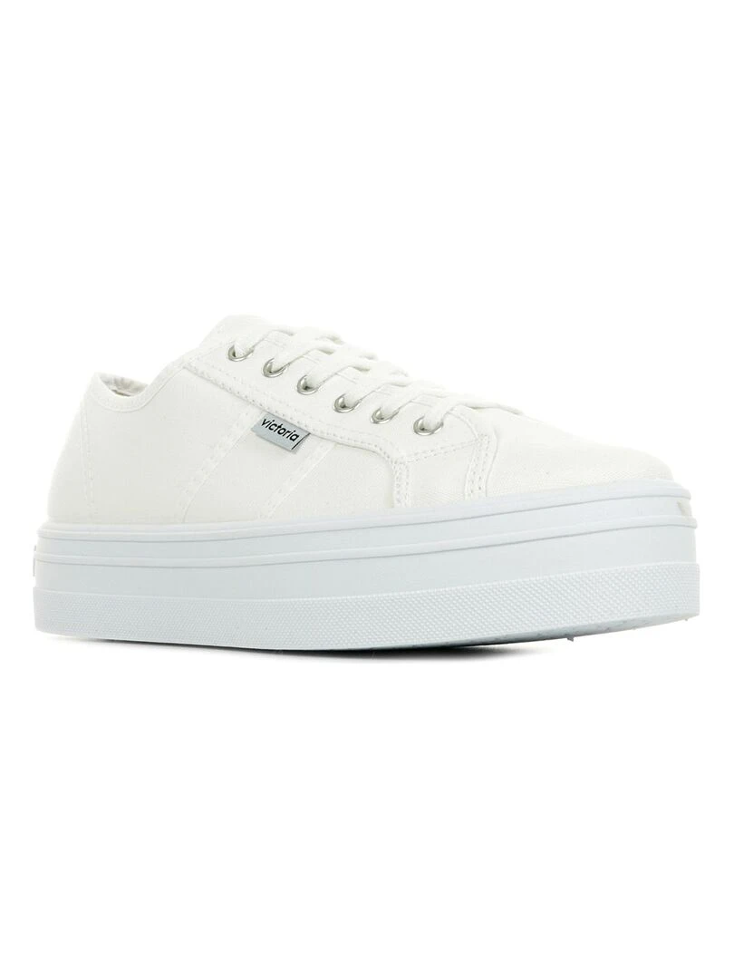 Baskets Victoria Basket Lona Plataforma Blanc