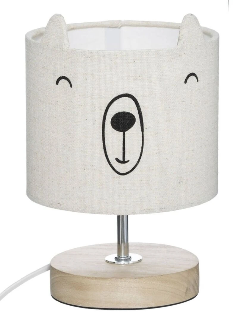 Lampe abat jour ourson Beige
