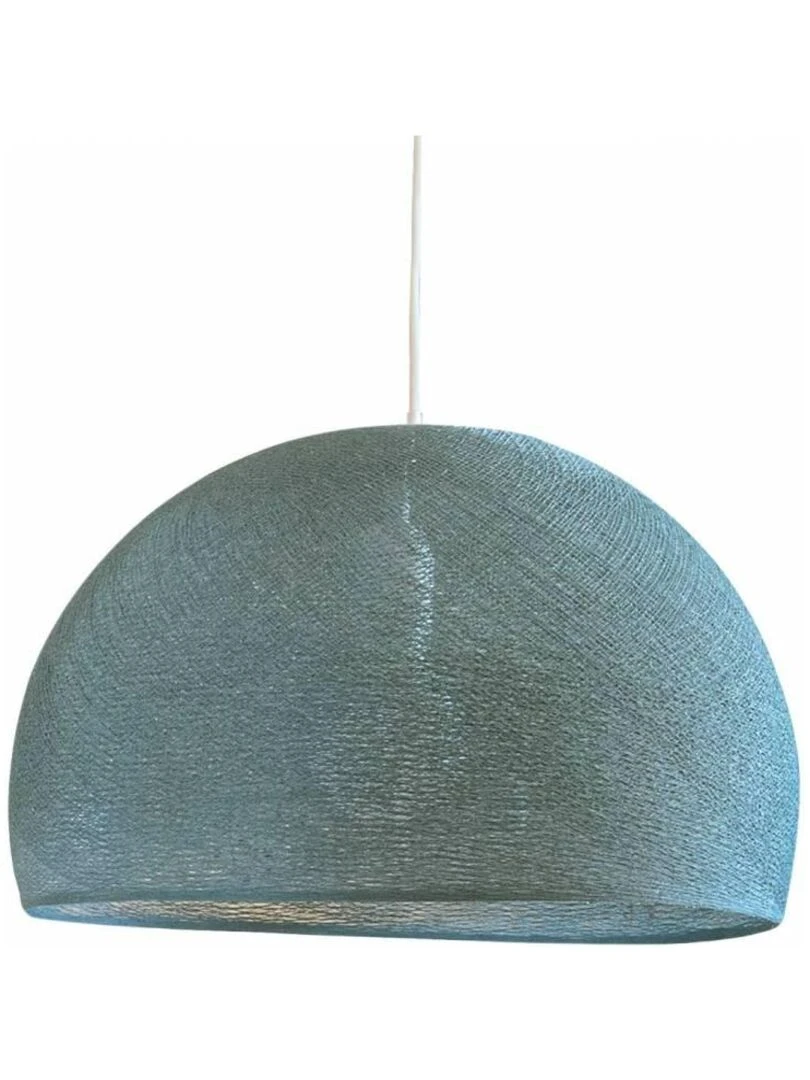 Abat jour coupole vert de gris 67 avec suspension simple Vert chèvrefeuille