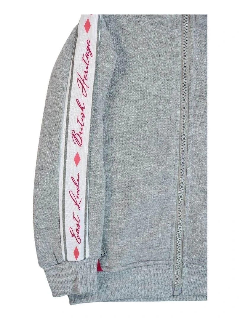 Lee Cooper   Jogging fille imprimé logo   Gris