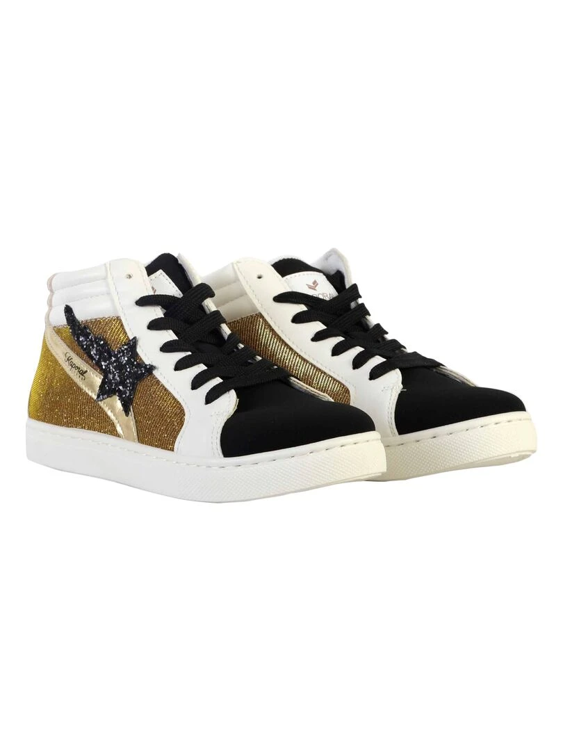 Basket à Lacets Montante Kaporal Tandem   Noir