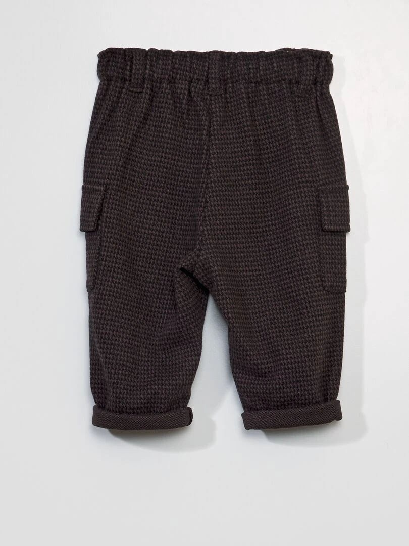 Pantalon paperbag   Marron