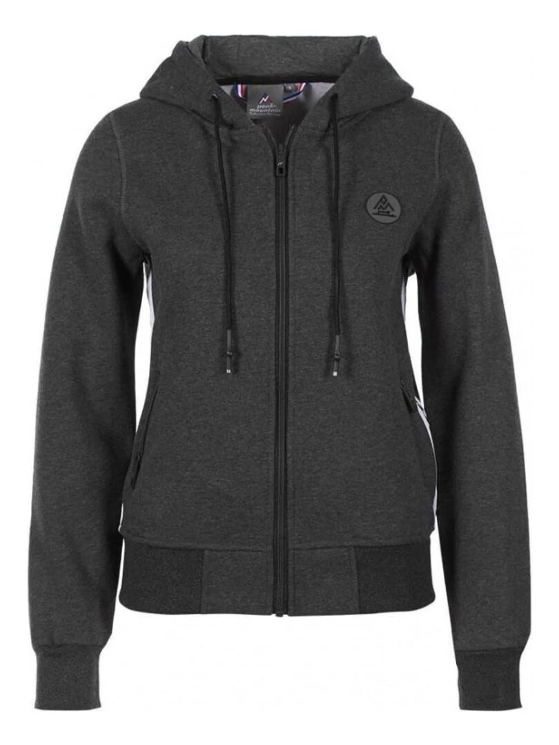 Sweat zippé à capuche femme ARGENTIERE Gris