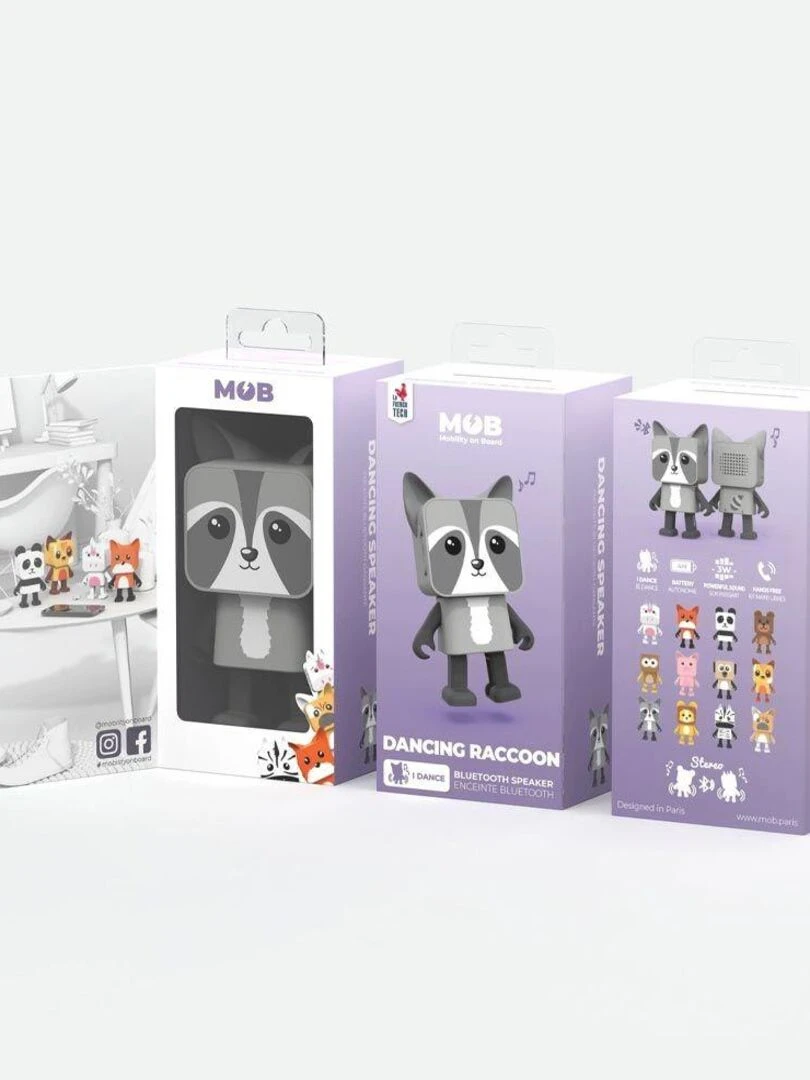 Enceinte Bluetooth MOB Dancing Raton Laveur   N/A