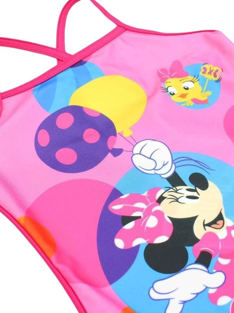 Disney   Maillot De Bain fille imprimé Minnie   Rose