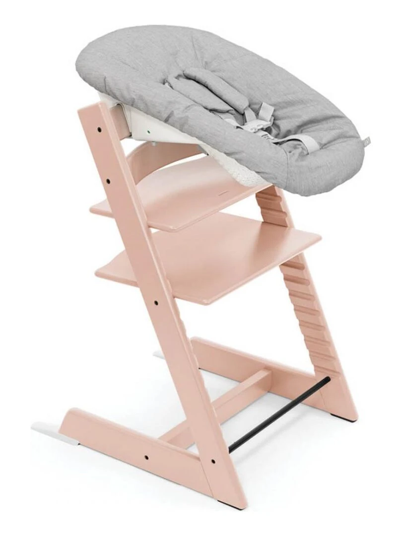 Chaise Tripp Trapp Rose poudre et Newborn Set Rose