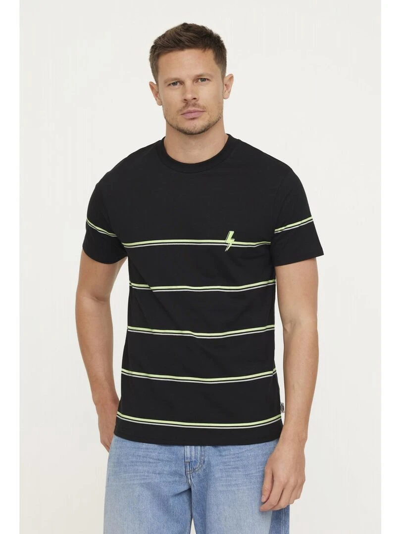 Lee Cooper T shirt manches courtes coton regular AMARO Noir