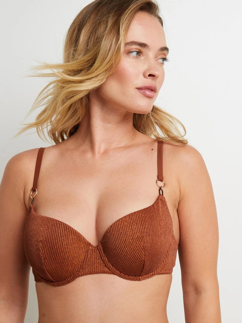 Maillot de bain coque ampliforme Magma   RougeGorge Lingerie   Marron