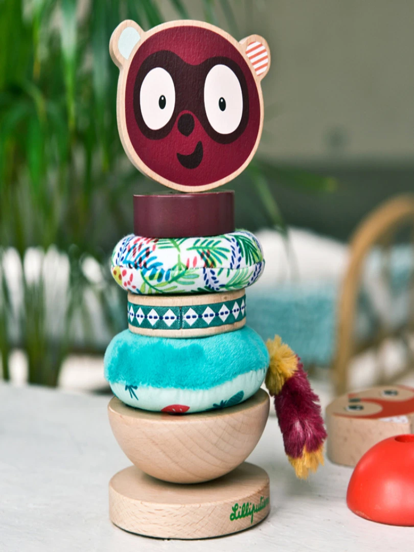 Pyramide en bois Georges le lémurien   N/A