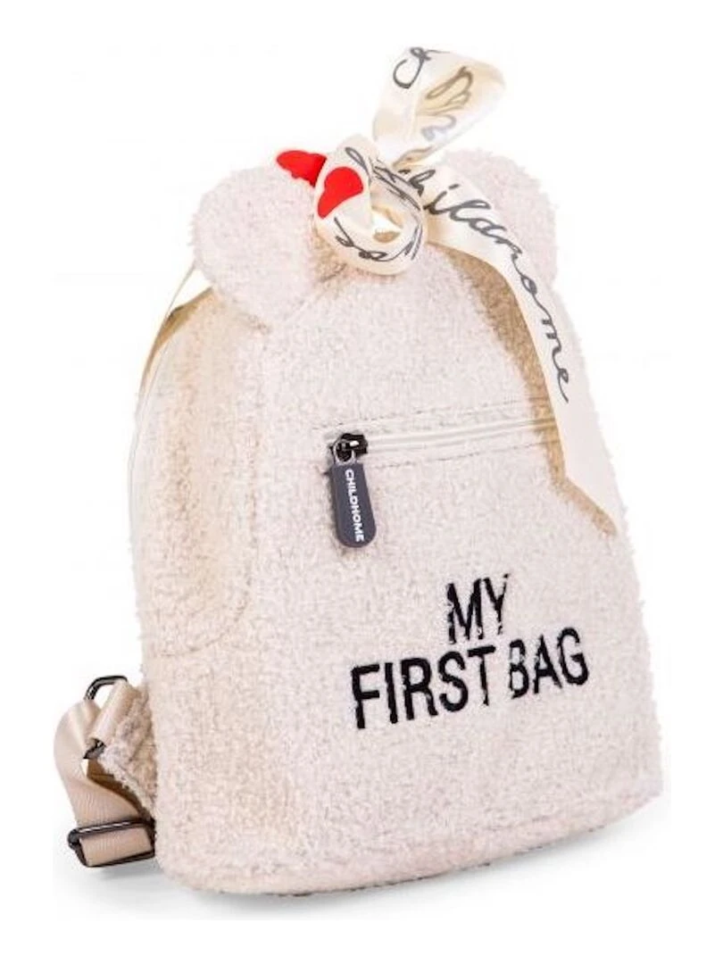 Sac à dos bébé My first bag Teddy écru (24 cm)   Ecru