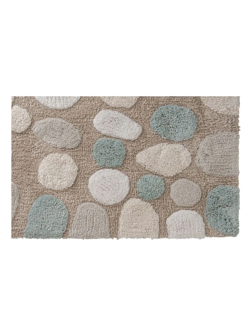 Guy Levasseur   Tapis de bain en coton fantaisie beige   Beige